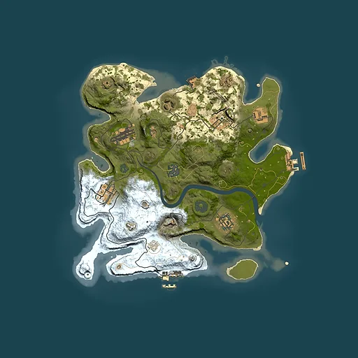 Rust map seed 693928276, 3000x3000m top-down preview