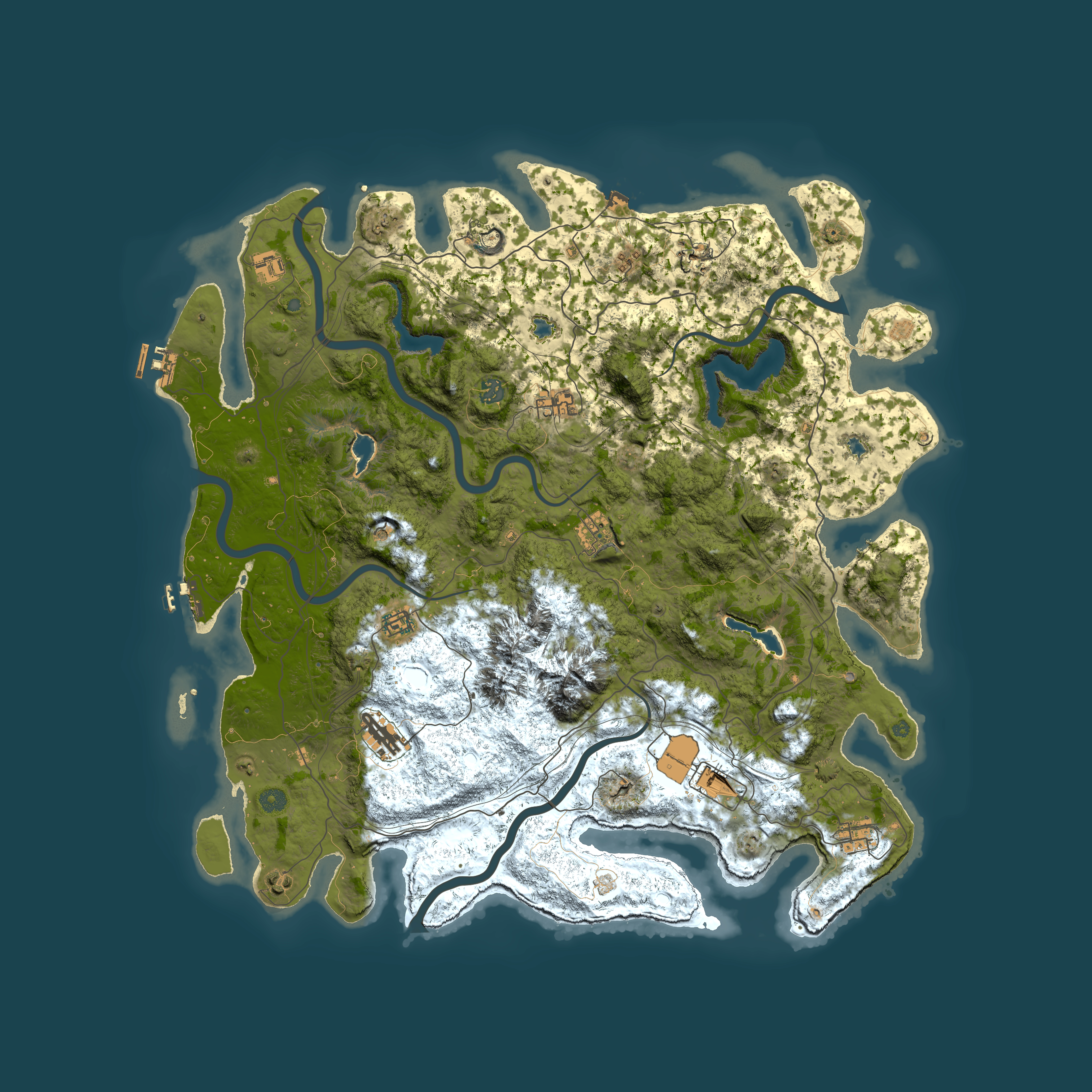Full top-down render of Rust map seed 797544374, 5000x5000m