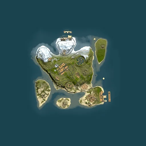 Rust map seed 1616121729, 2000x2000m top-down preview