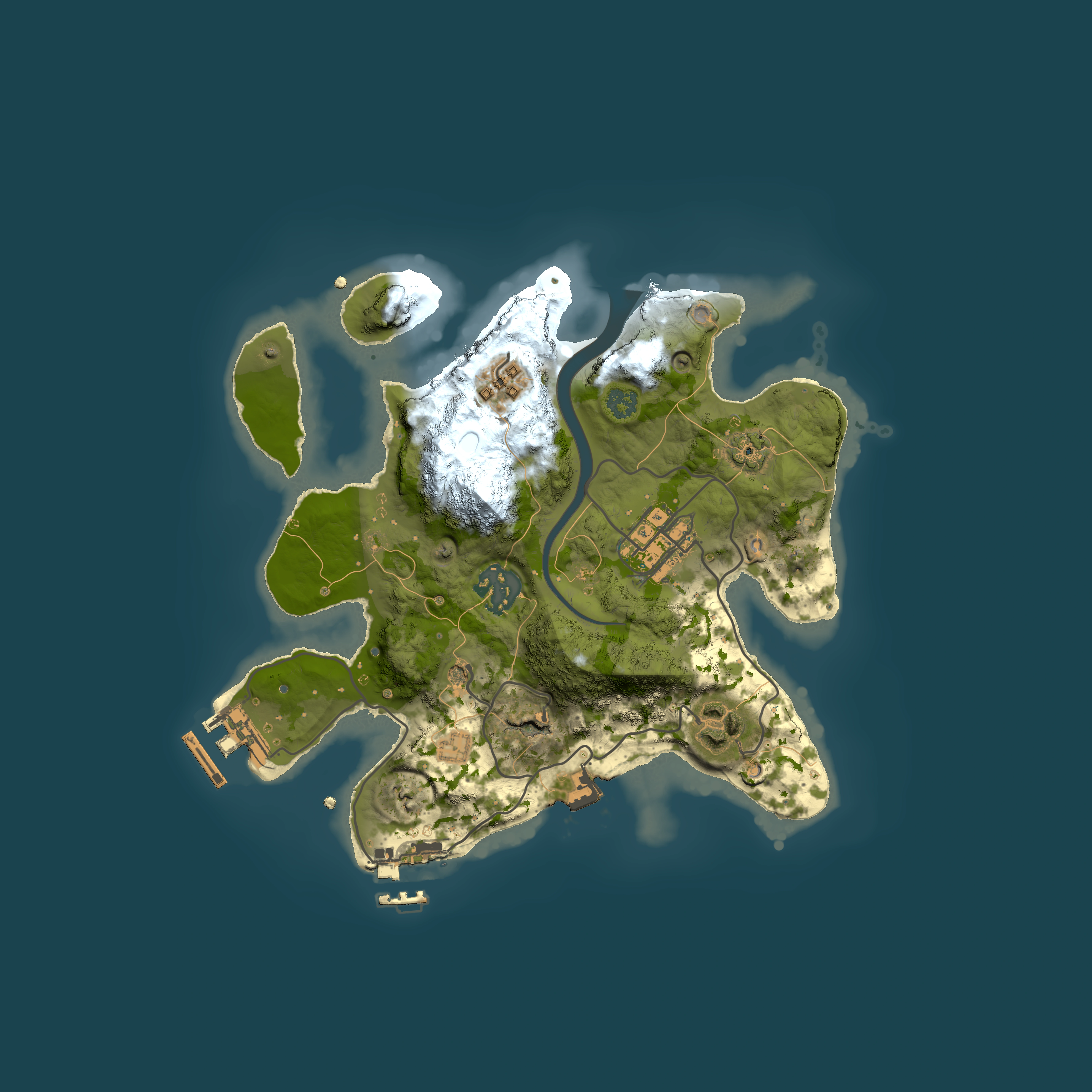 Full top-down render of Rust map seed 1374059039, 2500x2500m