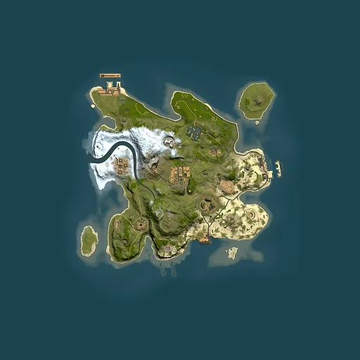 Rust map seed 123245344, 2500x2500m top-down preview