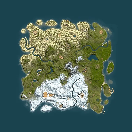 Rust map seed 1669352131, 5000x5000m top-down preview