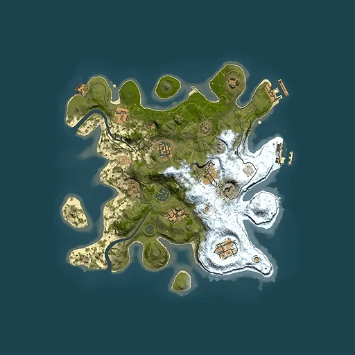 Rust map seed 2073527681, 3000x3000m top-down preview