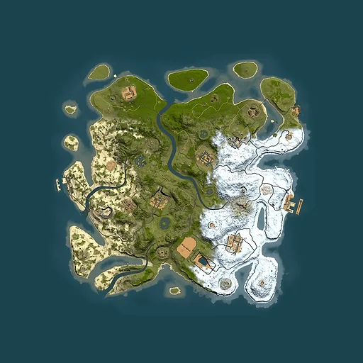 Rust map seed 2097182240, 3500x3500m top-down preview