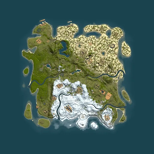 Rust map seed 847464994, 4500x4500m top-down preview