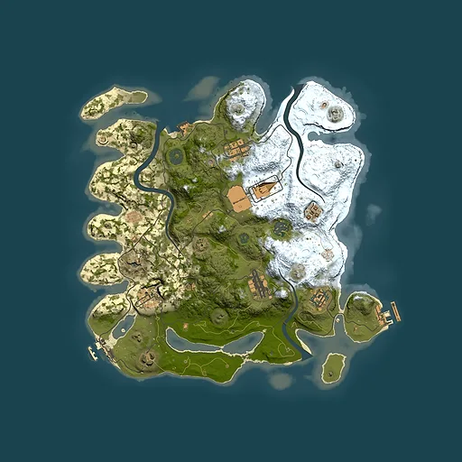 Rust map seed 712629576, 3500x3500m top-down preview
