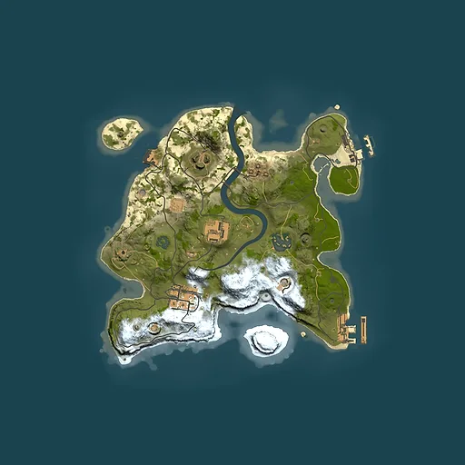 Rust map seed 517295335, 2500x2500m top-down preview