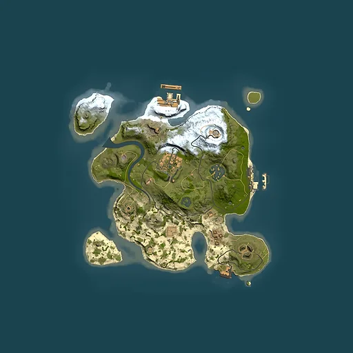 Rust map seed 1660712077, 2500x2500m top-down preview