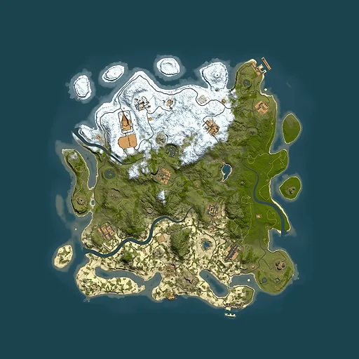 Rust map seed 1260468212, 4000x4000m top-down preview