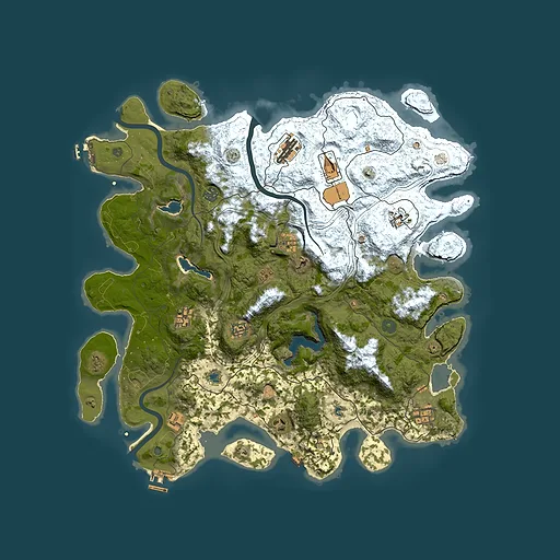 Rust map seed 956978047, 4500x4500m top-down preview