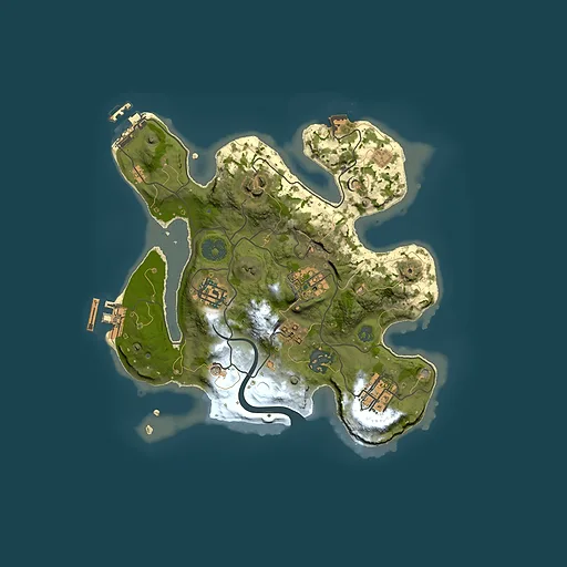 Rust map seed 2096497508, 2500x2500m top-down preview