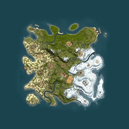 Rust map seed 50661030, 3500x3500m top-down preview