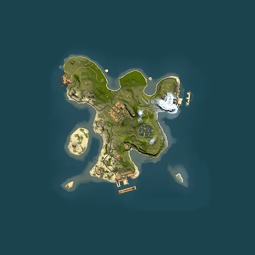 Rust map seed 20146488, 2000x2000m top-down preview