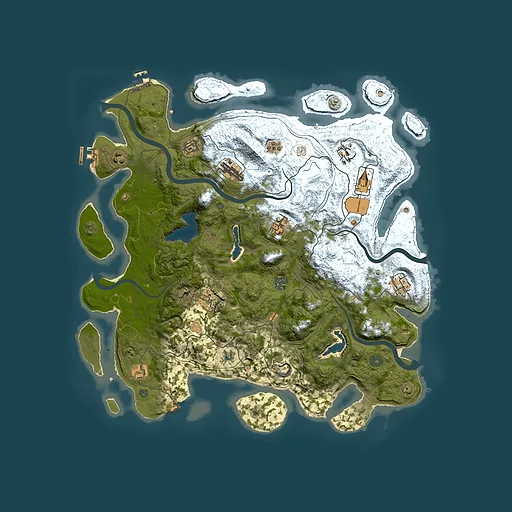 Rust map seed 1003833155, 4500x4500m top-down preview