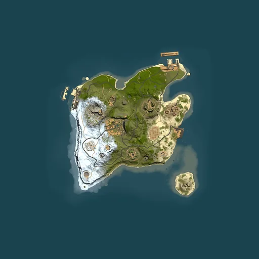 Rust map seed 120022541, 2000x2000m top-down preview
