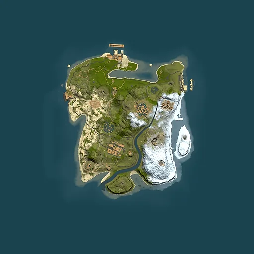 Rust map seed 745810030, 2500x2500m top-down preview