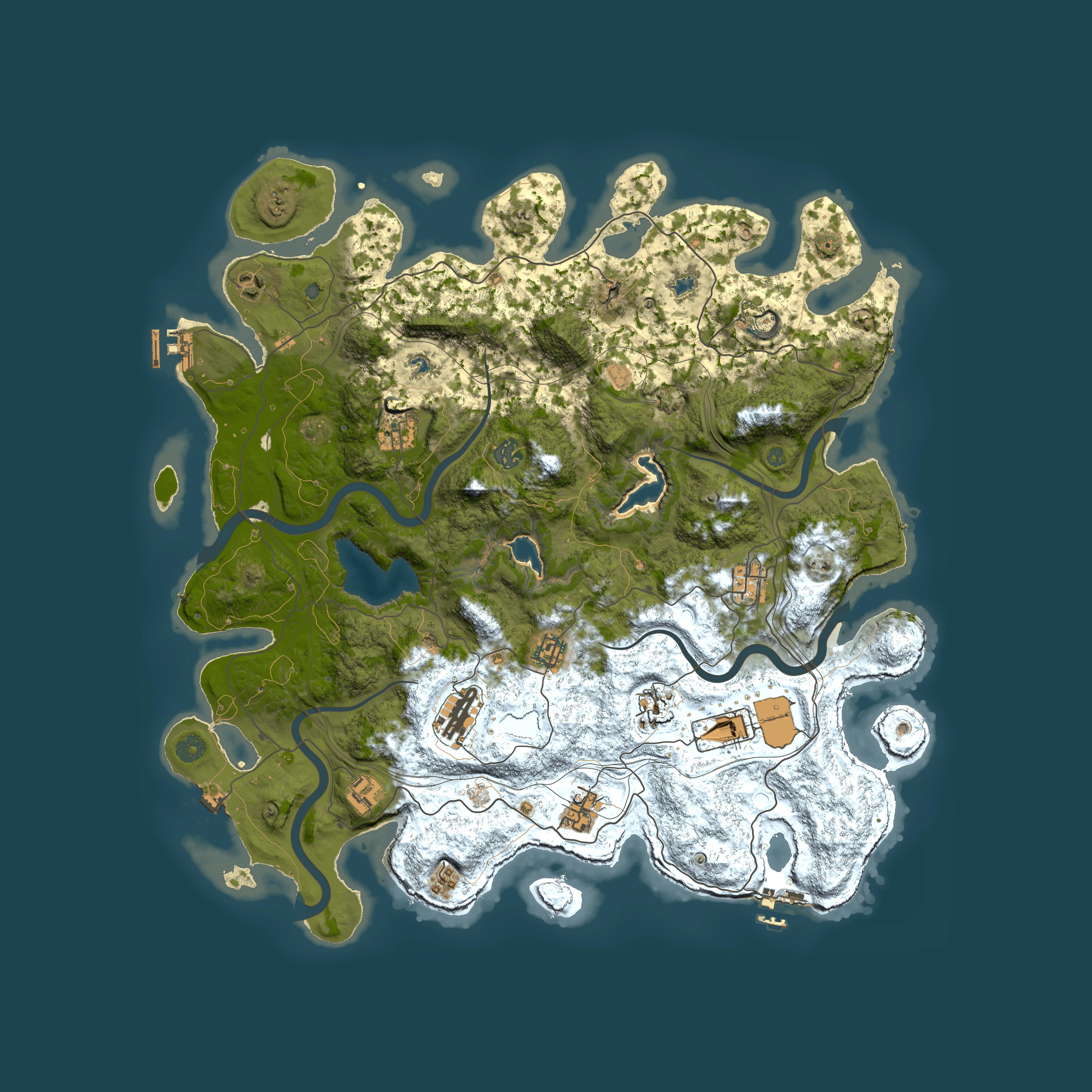 Full top-down render of Rust map seed 2008353389, 4500x4500m