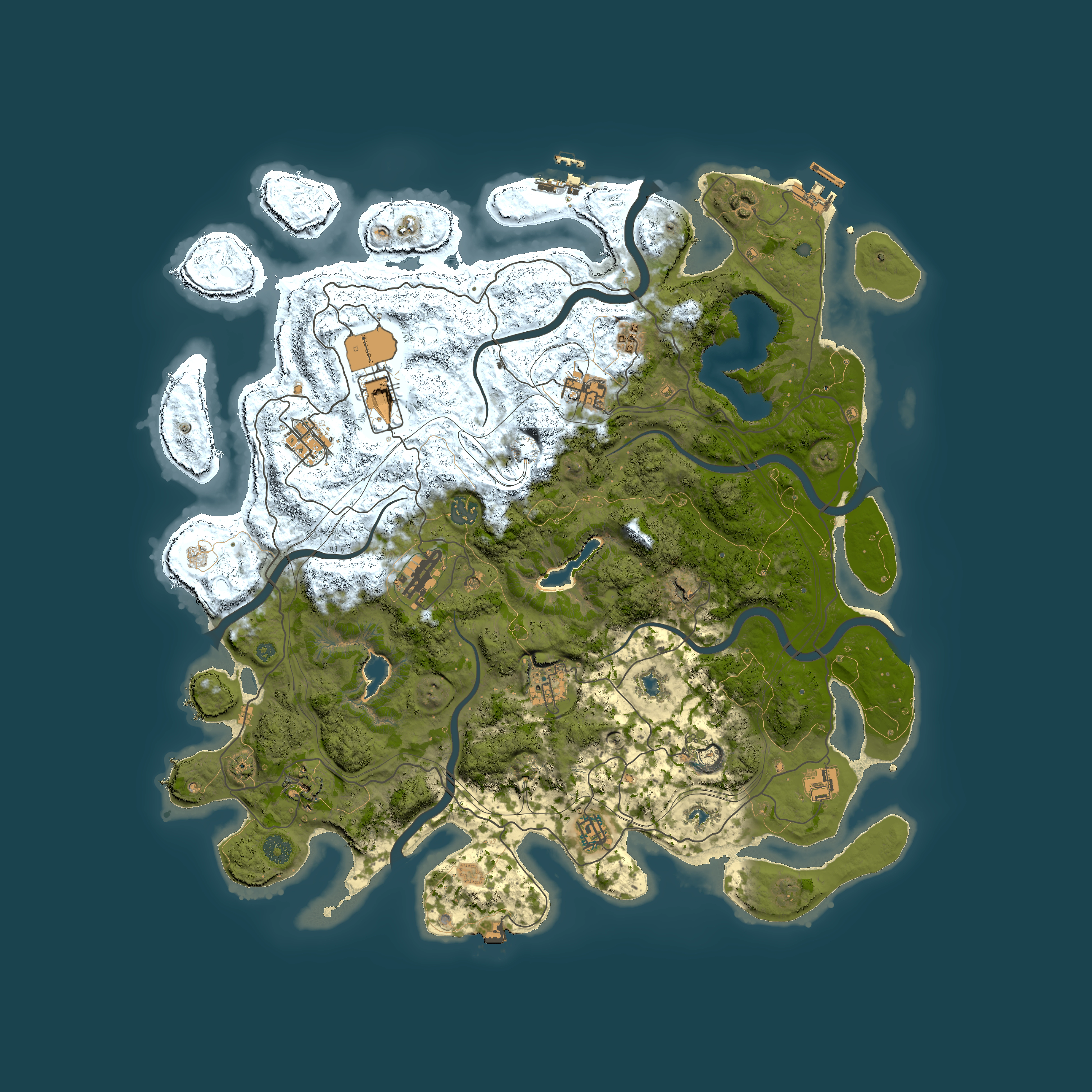 Full top-down render of Rust map seed 2110377396, 4500x4500m