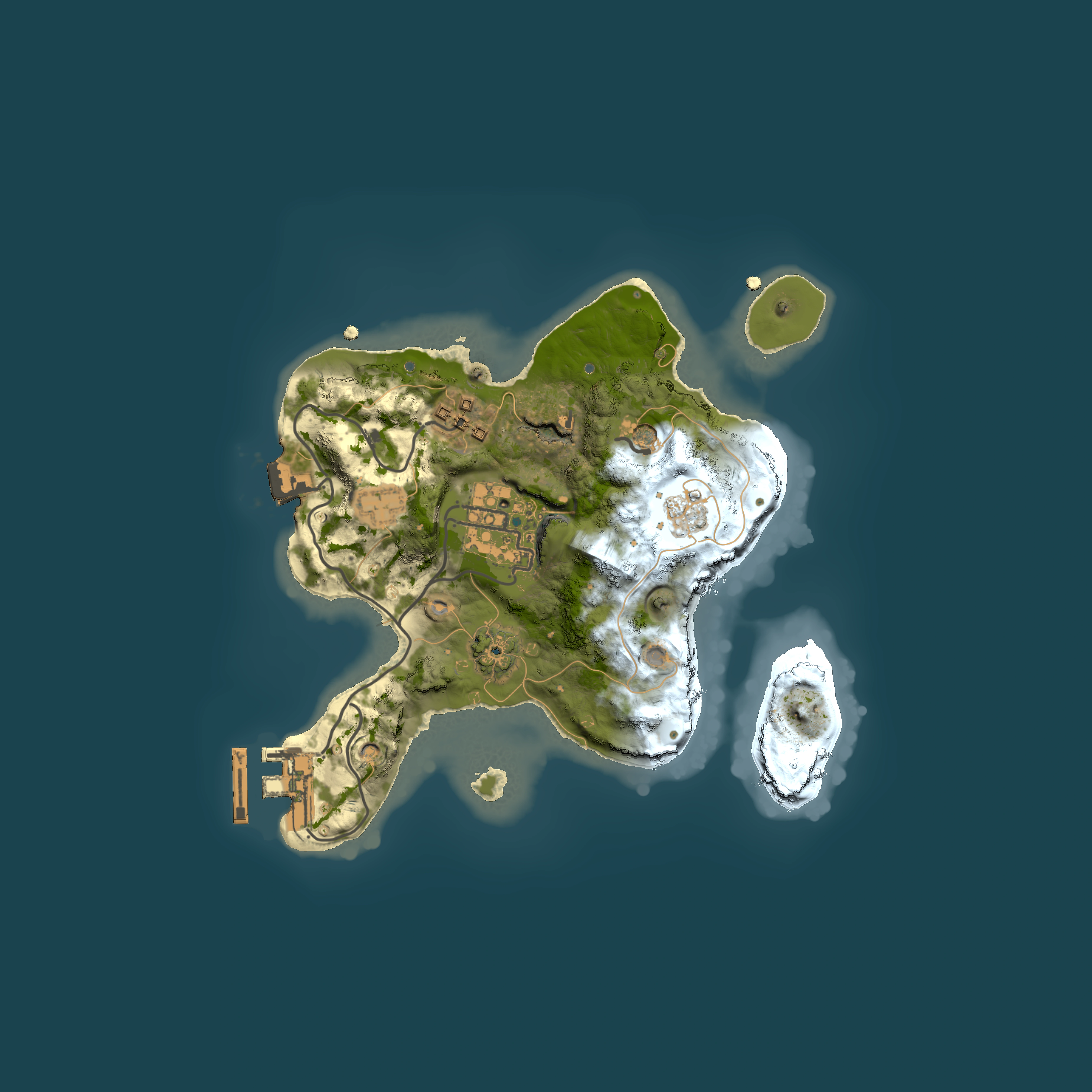 Full top-down render of Rust map seed 486980154, 2000x2000m
