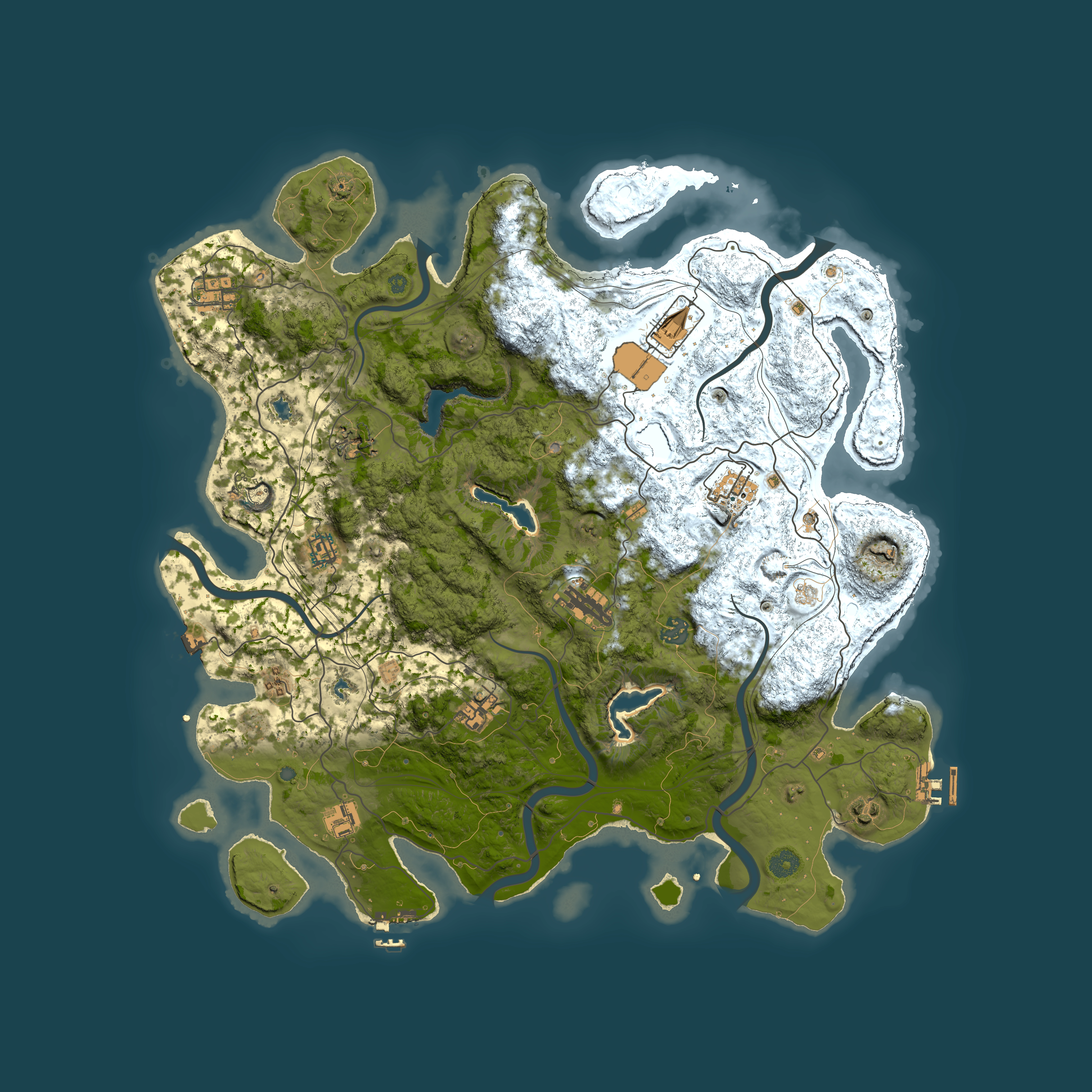 Full top-down render of Rust map seed 769560105, 4500x4500m