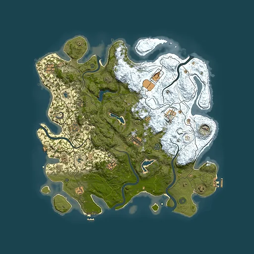 Rust map seed 769560105, 4500x4500m top-down preview