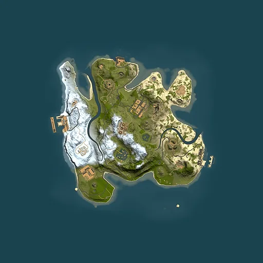 Rust map seed 2125308904, 2500x2500m top-down preview