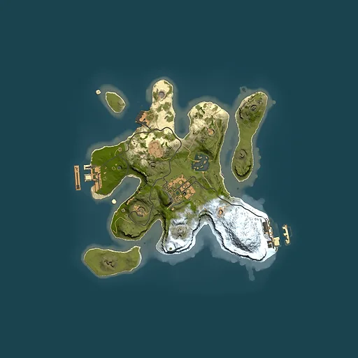 Rust map seed 19455629, 2000x2000m top-down preview
