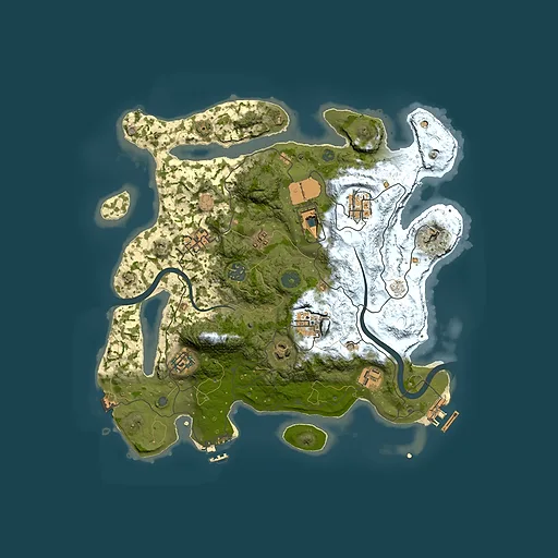 Rust map seed 1151705265, 3500x3500m top-down preview