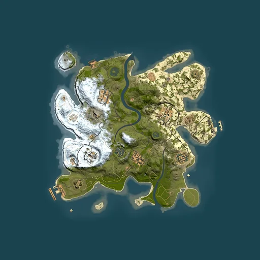 Rust map seed 411301520, 3000x3000m top-down preview