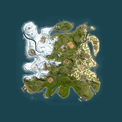 Rust map seed 410094882, 3500x3500m top-down preview