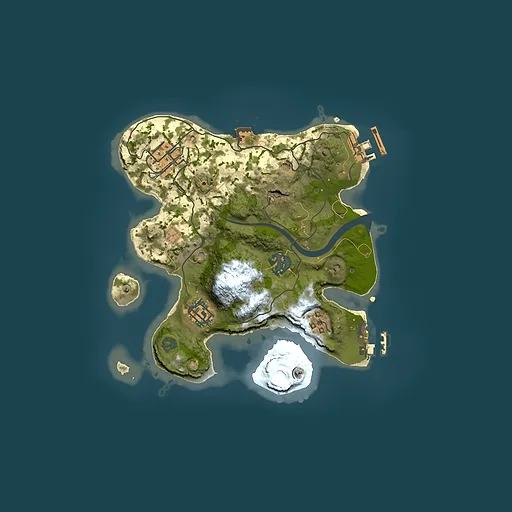 Rust map seed 1736802878, 2500x2500m top-down preview