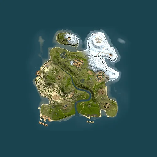 Rust map seed 1778041707, 2500x2500m top-down preview