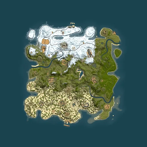 Rust map seed 363117155, 4000x4000m top-down preview