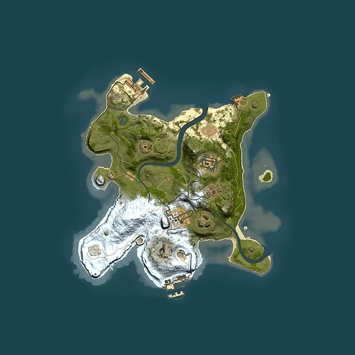 Rust map seed 1901368792, 2500x2500m top-down preview