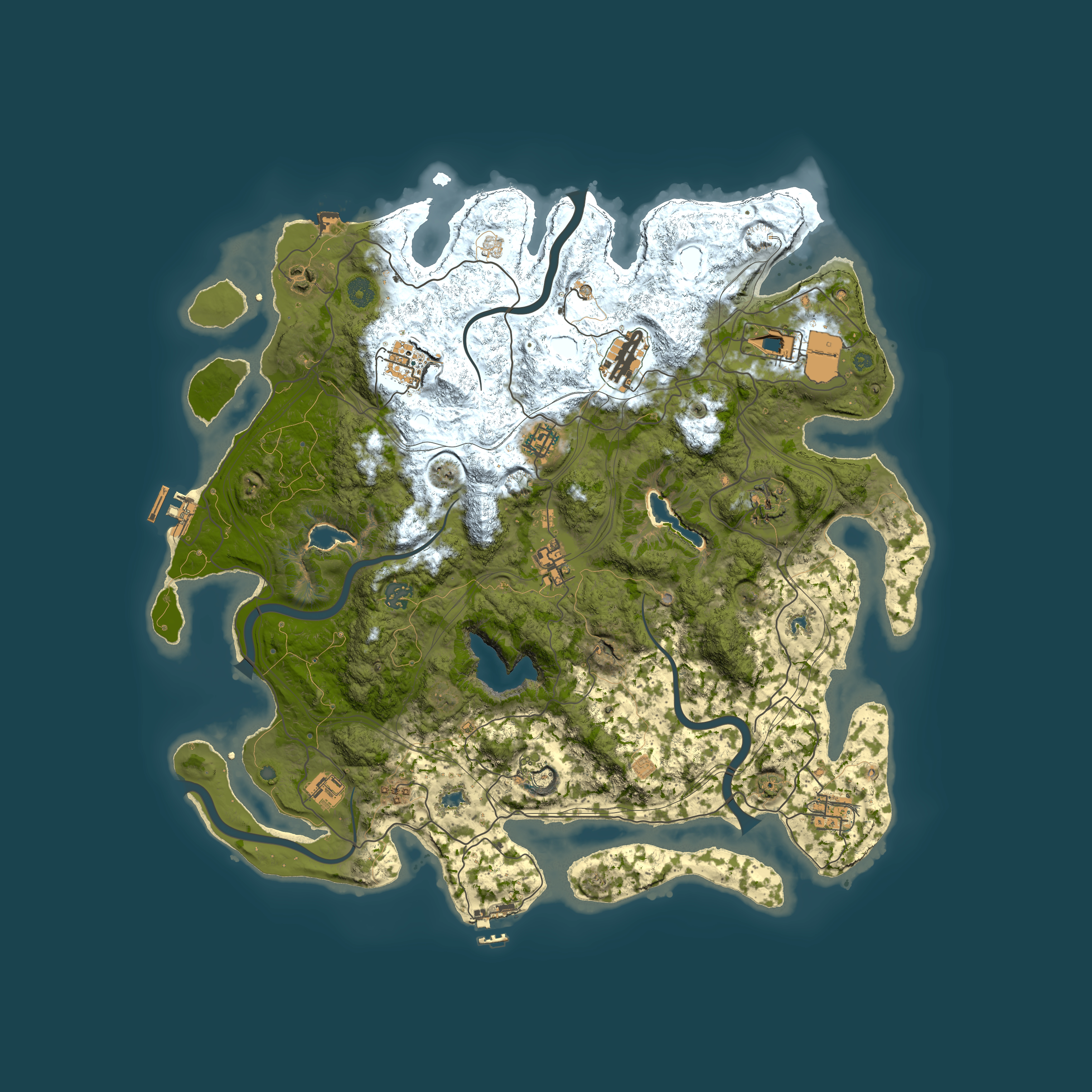 Full top-down render of Rust map seed 883724837, 4500x4500m