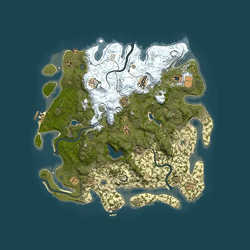 Rust map seed 883724837, 4500x4500m top-down preview