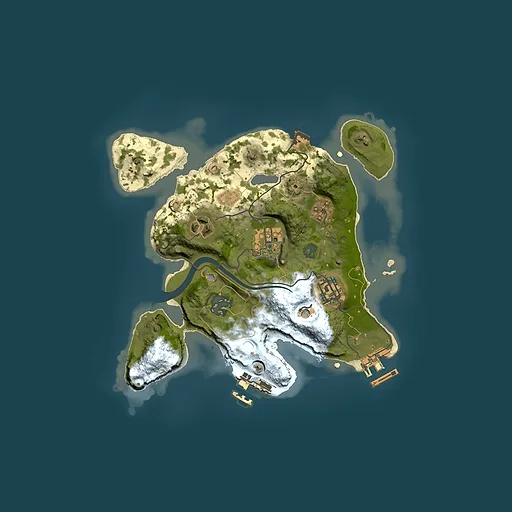 Rust map seed 752418541, 2500x2500m top-down preview