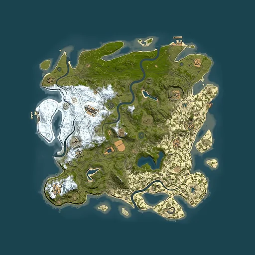 Rust map seed 1949877092, 4500x4500m top-down preview