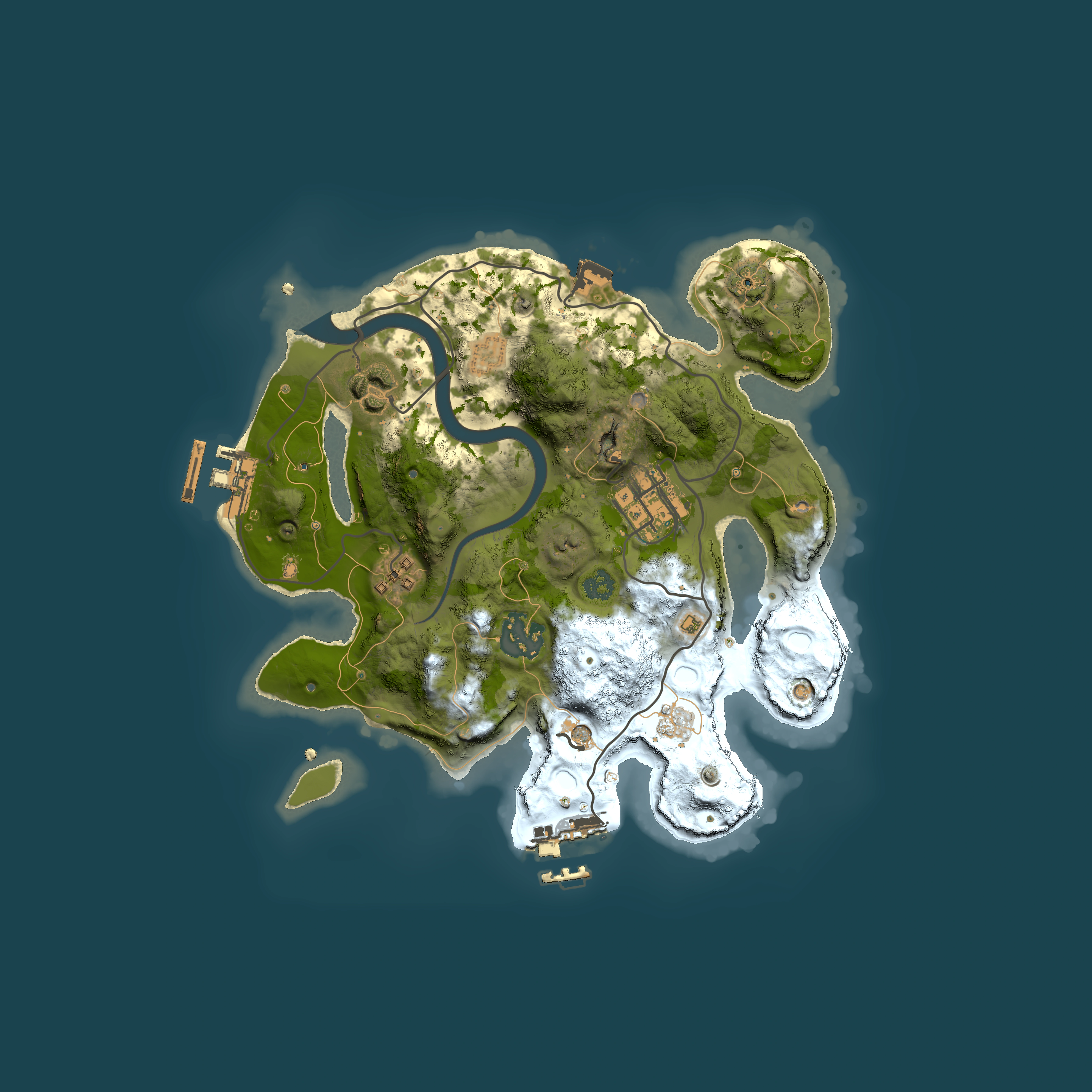 Full top-down render of Rust map seed 578567288, 2500x2500m