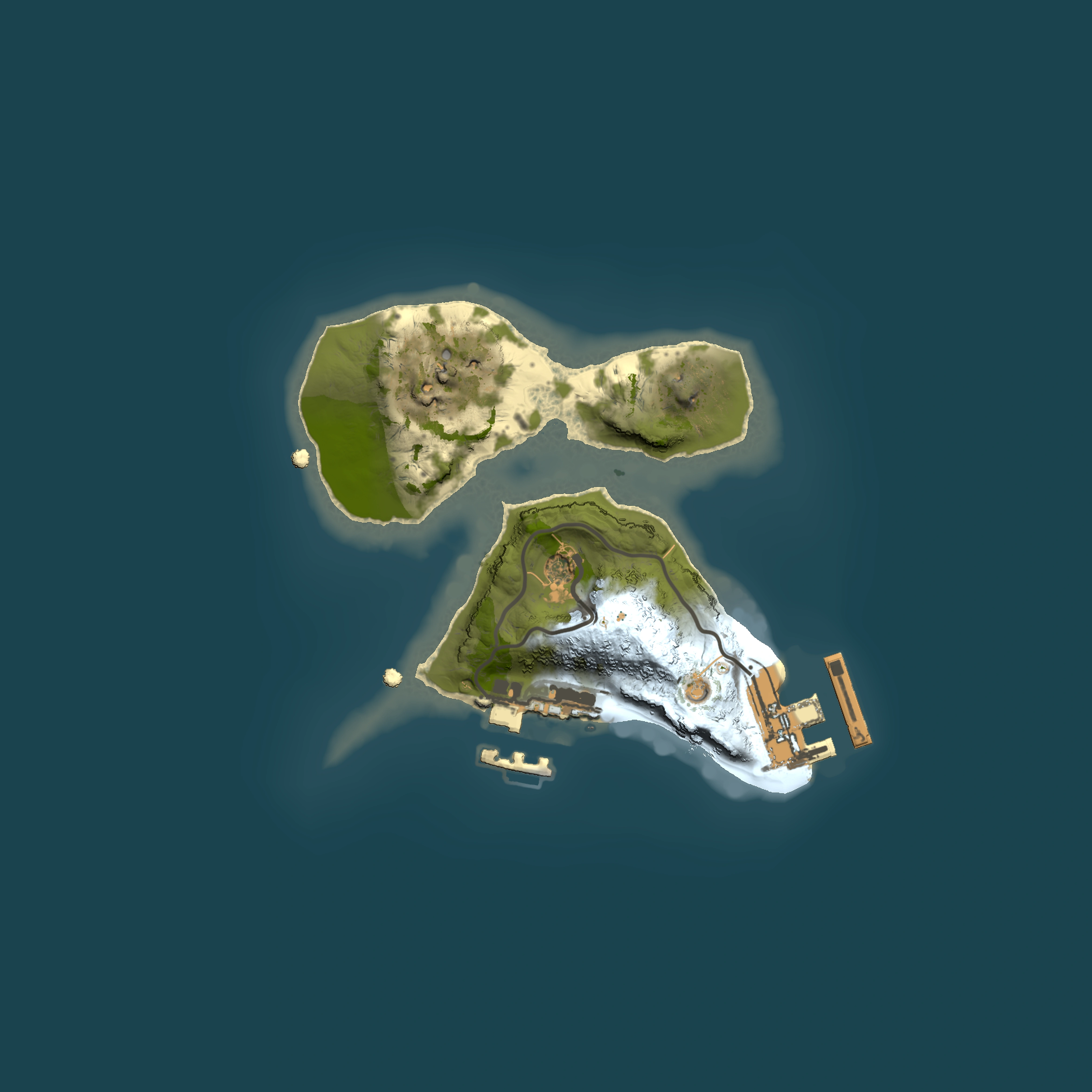 Full top-down render of Rust map seed 932263143, 1500x1500m