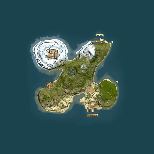 Rust map seed 2050843292, 2000x2000m top-down preview