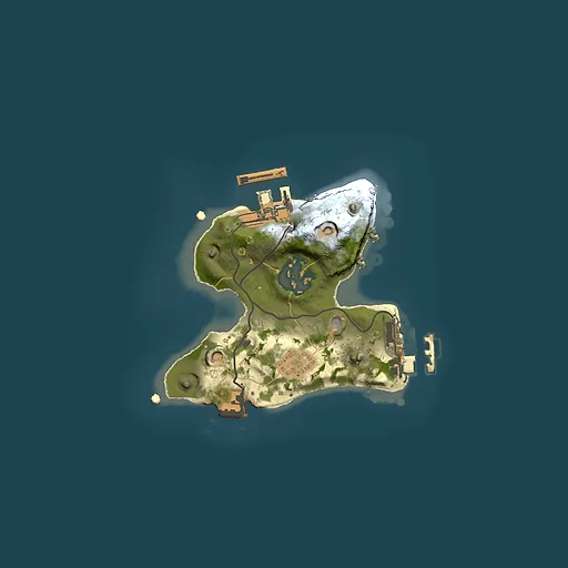 Rust map seed 155460043, 1500x1500m top-down preview