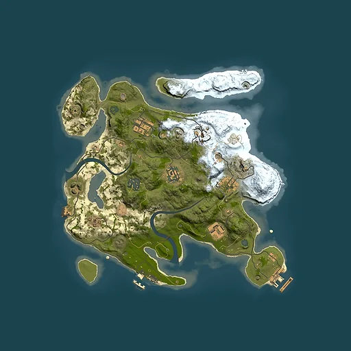 Rust map seed 67165794, 3000x3000m top-down preview