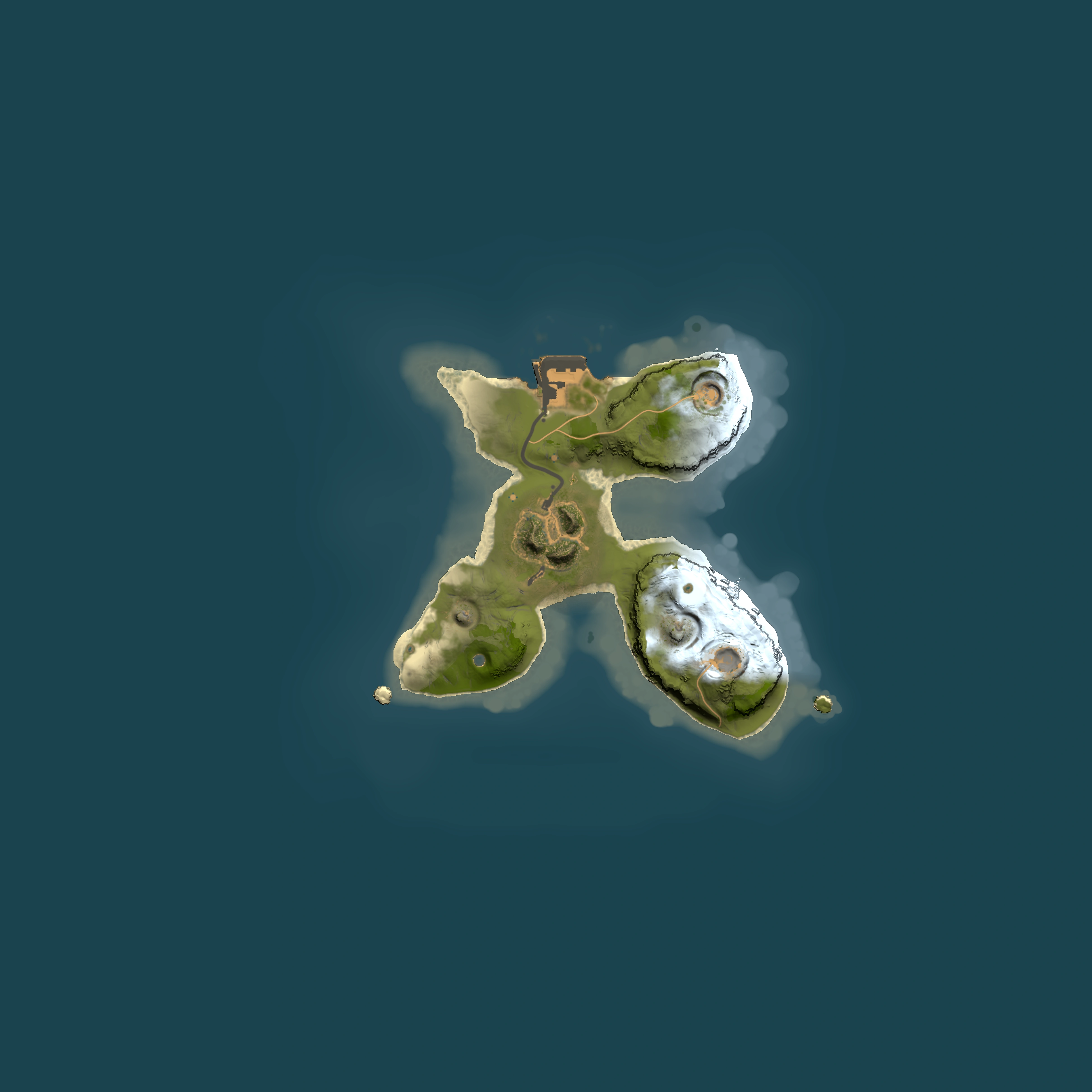 Full top-down render of Rust map seed 2053423349, 1500x1500m