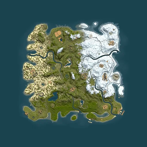 Rust map seed 1620163392, 4500x4500m top-down preview