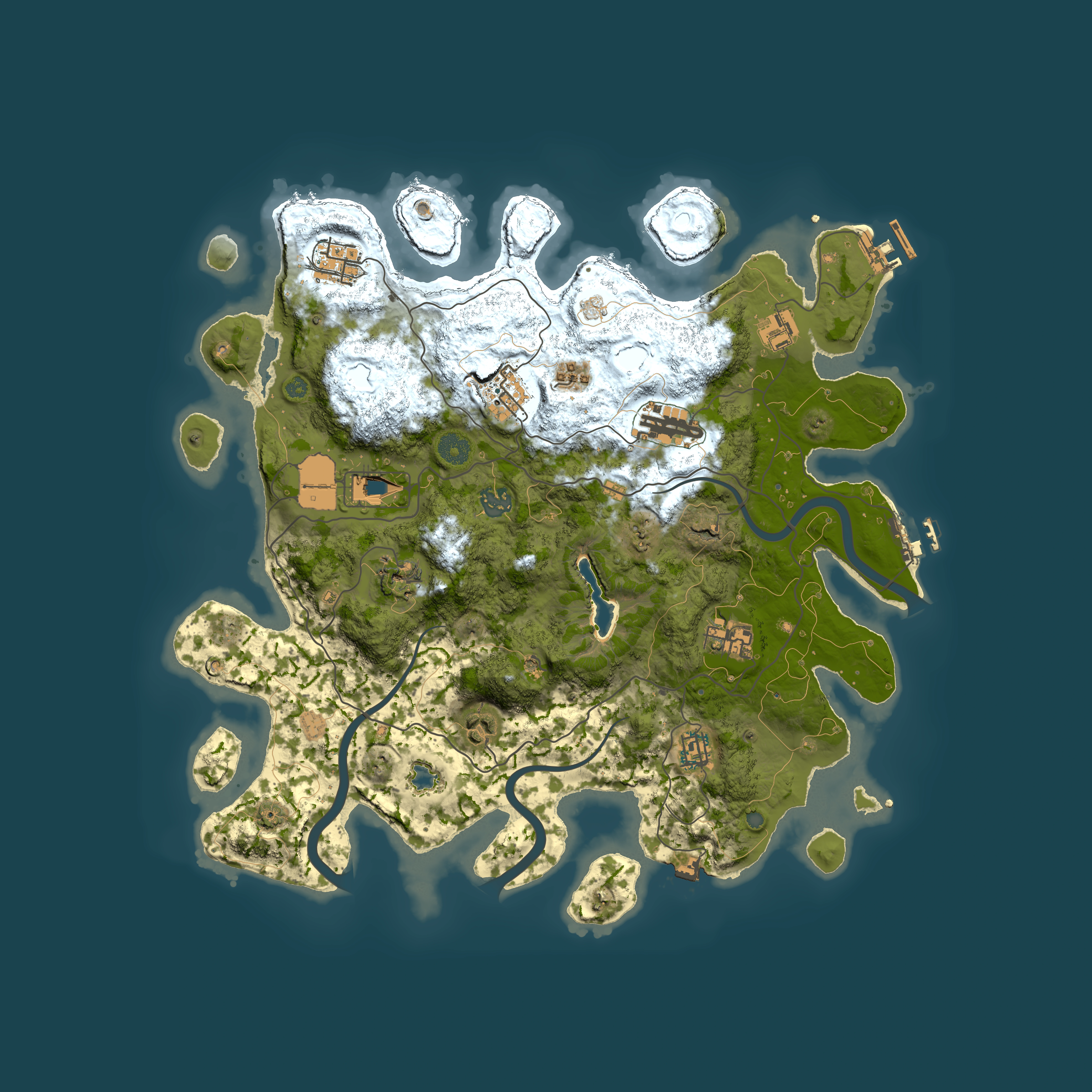 Full top-down render of Rust map seed 904335325, 4000x4000m