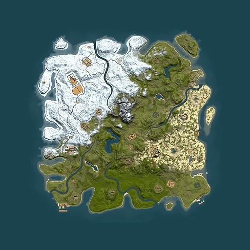 Rust map seed 786792087, 5000x5000m top-down preview