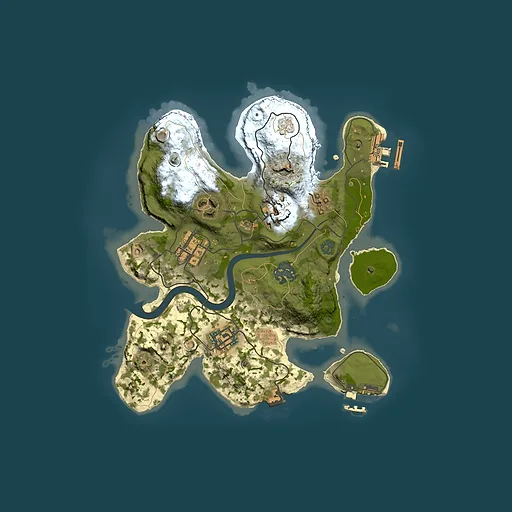 Rust map seed 1431562250, 2500x2500m top-down preview