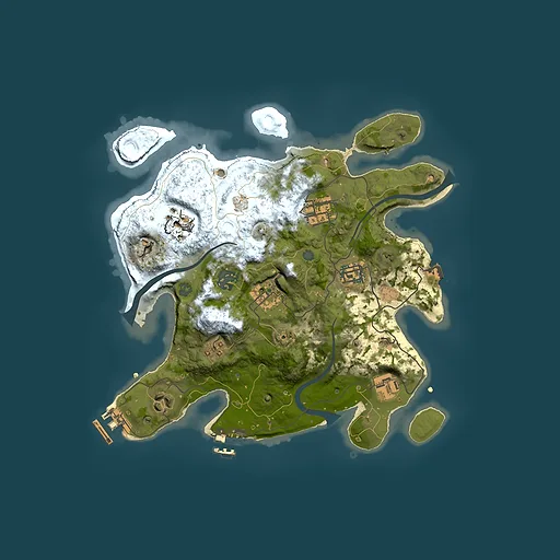 Rust map seed 704205107, 3000x3000m top-down preview