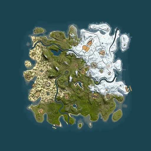 Rust map seed 2104335716, 4500x4500m top-down preview